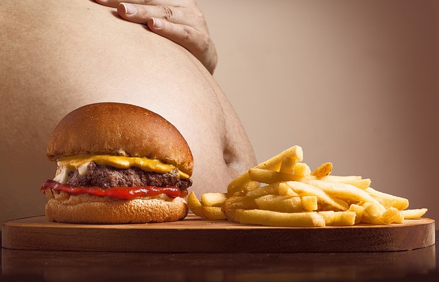 hamburger a hranolky